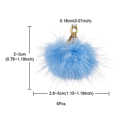 Подвеска из искусственного меха норки с кисточкой&nbsp;FIND-YW0002-24F