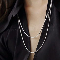 Длинные ожерелья из латунной змеиной цепи&nbsp;FS-WG4AD64-01-1