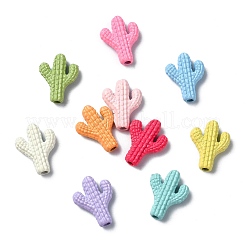 50шт 10 цвета окрашенные распылением бусины из сплава&nbsp;FIND-CJ0003-18