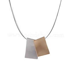 Матовые прямоугольные ожерелья из сплава с подвесками для женщин&nbsp;FS-WG1E175-01