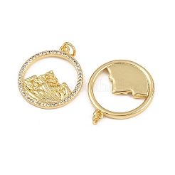 Латунные микро проложить кубического циркония подвески&nbsp;KK-A269-59G