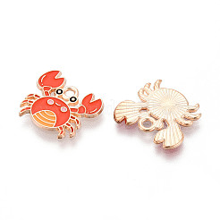 Подвески из сплава морских животных с эмалью&nbsp;X-ENAM-T022-34G