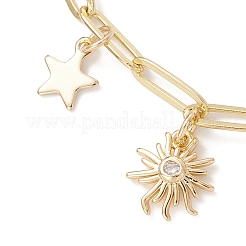 Браслеты с подвесками из латуни&nbsp;BJEW-JB12926