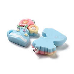 Подвески из непрозрачной смолы на весеннюю тематику&nbsp;LS-RESI-R444-04A