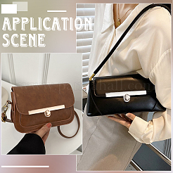 4 шт. 2-цветные застежки-защелки для сумок из цинкового сплава с поворотным замком&nbsp;PURS-CP0001-04