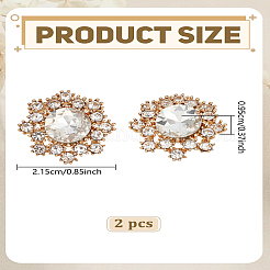 2 шт. пуговицы из сплава с 1 отверстиями&nbsp;BUTT-LP0001-75