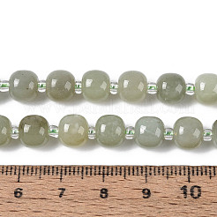 Натуральные нити бус из нефрита гетиан&nbsp;G-N353-08A-01