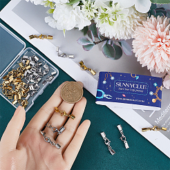 32 шт. 2-х цветные карабины из нержавеющей стали 304 с наконечниками для шнура&nbsp;STAS-SC0006-32