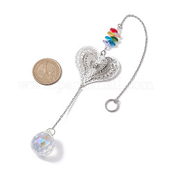 Латунные полые подвесные украшения&nbsp;HJEW-JM01929-02