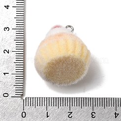 Рождественские подвески из непрозрачной смолы с эффектом флокирования&nbsp;LS-RESI-F062-04C