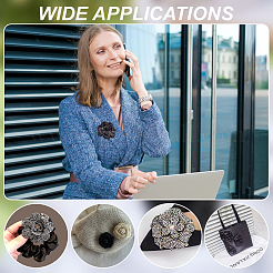 2шт. брошь-цветок из фетра&nbsp;JEWB-PH01274