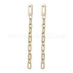 Серьги-гвоздики с кисточками из латуни&nbsp;EJEW-JE06890