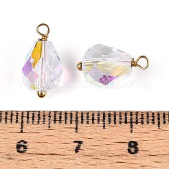 Подвески-слезинки из гальванического стекла&nbsp;STAS-N110-13G