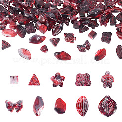 125 г прозрачных стеклянных бусин градиентного цвета&nbsp;GLAA-TA0003-58D