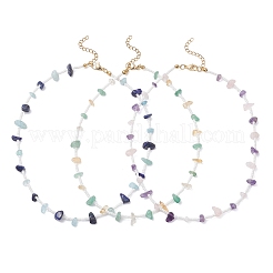 3 шт. Женские ожерелья в 3 стилях с натуральным лазуритом&nbsp;NJEW-JN05603