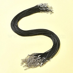 Изготовление ожерелья из черного вощеного шнура 36 шт.&nbsp;NCOR-FS0001-05P