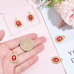 Кулоны с эмалью из латуни&nbsp;KK-BBC0019-83