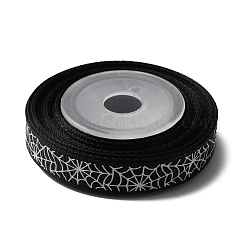 5 ярд полиэфирная репсовая лента с принтом на Хэллоуин&nbsp;OCOR-WH0047-95C-02