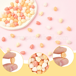 100 шт. 4-х цветные синтетические коралловые бусины&nbsp;CORA-SP0001-15