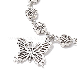 Тибетский стиль сплава шарм браслеты&nbsp;BJEW-JB10096-03