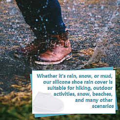 Силиконовые бесшумные нескользящие бахилы&nbsp;AJEW-WH0348-952C