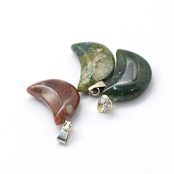 Луна естественный индийский агат подвески&nbsp;G-Q369-05