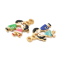 Подвески из нержавеющей стали 304 с эмалью&nbsp;STAS-I346-16G-02