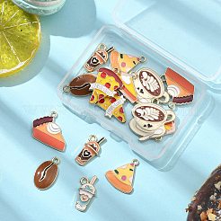 16шт 8 стиля подвески из сплава с эмалью&nbsp;ENAM-FP0001-74