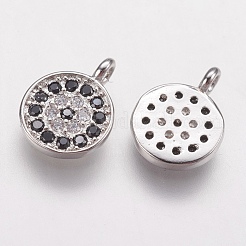 Латунные микро проложить кубического циркония подвески&nbsp;ZIRC-G133-03P