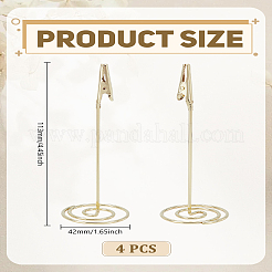 4шт железный зажим для визиток&nbsp;AJEW-LP0010-34