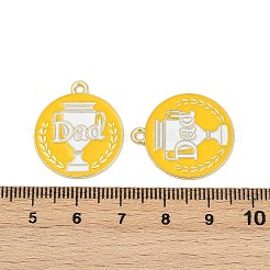 Подвески из сплава с эмалью ко Дню отца&nbsp;ENAM-V001-03A-G