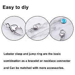 Тибетский стиль застежками сердца сплава омаров коготь&nbsp;TIBE-PH0005-17