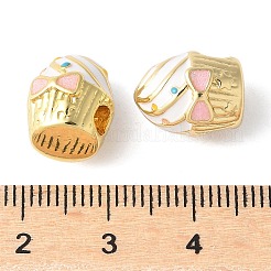 Стойка для торта покрытие латунные эмалевые бусины&nbsp;KK-G512-02G-03