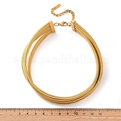 Цепочки из нержавеющей стали 304 в одну цепочку&nbsp;NJEW-Q025-01G