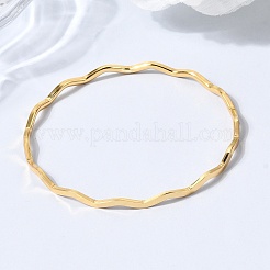 Витые браслеты из нержавеющей стали 304 для женщин&nbsp;BJEW-D408-04G