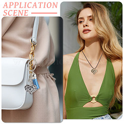 2 шт. 2 цвета латунные подвески с микропаве и кубическим цирконием&nbsp;KK-TA0002-20