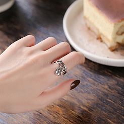 925 регулируемое кольцо из стерлингового серебра для женщин&nbsp;FS-WG0C96C-01