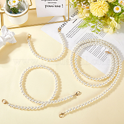 3 шт. 3 стиля пластиковых круглых бусин для сумок с имитацией жемчуга&nbsp;PURS-CN0001-02