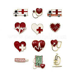 12 шт. 12 шт. штифтов из медицинской эмали&nbsp;JEWB-A033-04G