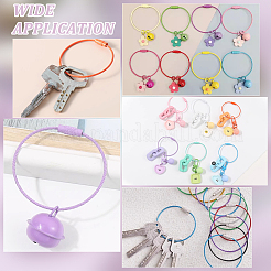 32 шт. 8-цветные прочные брелки из нержавеющей стали&nbsp;FIND-UN0009-29