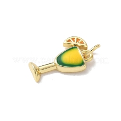 Латунь эмаль подвески&nbsp;KK-A273-11G-01