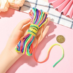 10 м сегментный окрашенный нейлоновый атласный шнур с переплетением нитей&nbsp;OCOR-YW0001-17