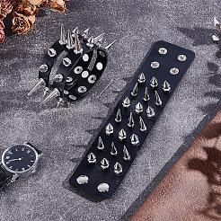 2шт 2 стиля браслеты из искусственной кожи pu шнур&nbsp;BJEW-UN0001-62