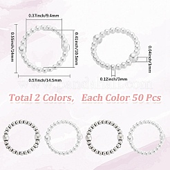 100шт. 2-цветная литая рамка для бусин&nbsp;FIND-SC0017-81