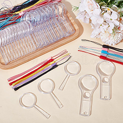 30шт. 2 стиля пластиковая/резиновая лупа&nbsp;AJEW-AR0001-97