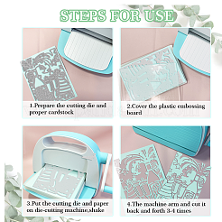 Углеродистая сталь разрезает трафареты DIY-WH0309-2124