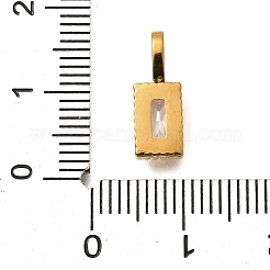 Подвески из нержавеющей стали 304 со стразами&nbsp;STAS-M109-04G-02