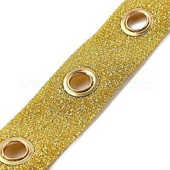 9 ярд блестящей полиэстеровой ленты с люверсами из сплава&nbsp;OCOR-PH0002-94B