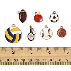 28шт 7 стиля подвески из сплава с эмалью&nbsp;ENAM-FS0003-44