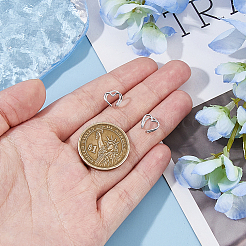 1 пара 925 серег-каффов в форме сердца из стерлингового серебра для женщин&nbsp;EJEW-HS0001-04